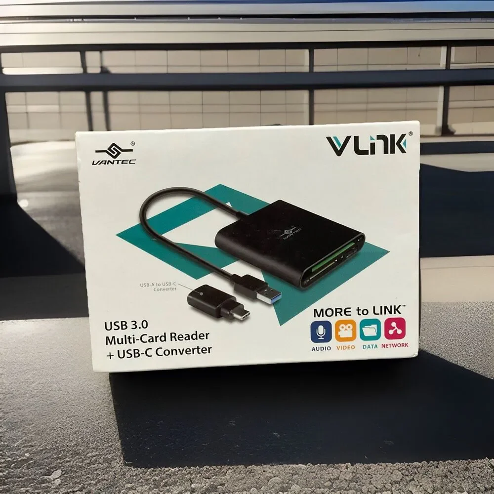 Multi-Card Reader for Micro SD/SD/SDHC/SDXC/CF Cards Plus Latest USB-C Converter